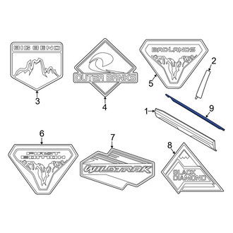 Ford OE - Front Left Door Belt Molding