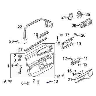 Ford OE - Front Left Door Interior Reflector