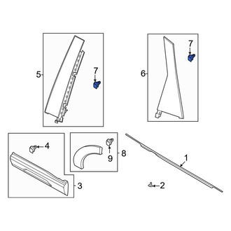 Ford OE - Door Applique Clip