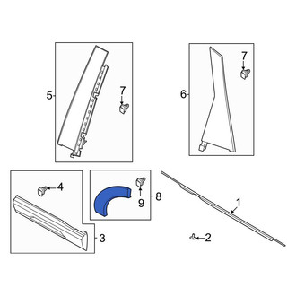 Ford OE - Rear Left Wheel Arch Molding