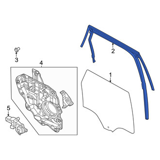 Ford OE - Rear Right Window Channel