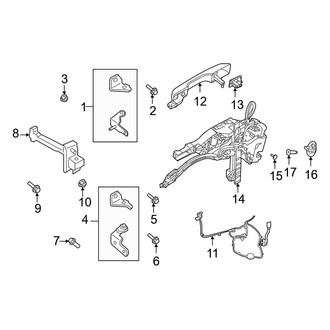 Ford OE - Rear Door - Lock & Hardware