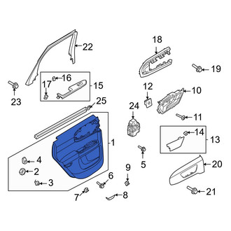 Ford OE - Front Right Inner Door Interior Trim Panel