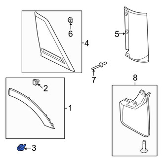 Ford OE - Door Molding Clip