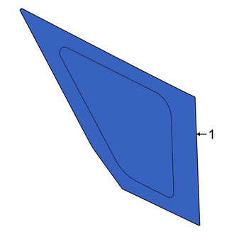 Ford OE - Rear Right Quarter Glass