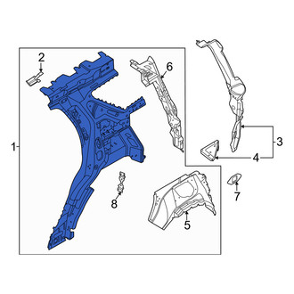 Ford OE - Rear Left Quarter Panel Reinforcement