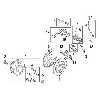 Ford OE - Disc Brake Caliper Anchor Plate Bolt