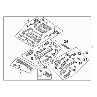 Ford OE - Rear Body & Floor - Floor & Rails