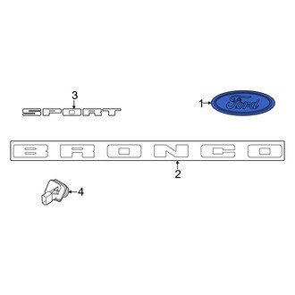 Ford OE - Rear Hatch Emblem