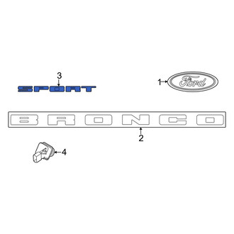 Ford OE - Rear Hatch Emblem