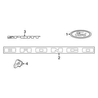 Ford OE - Lift Gate - Exterior Trim