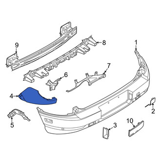 Ford OE - Rear Left Bumper Extension
