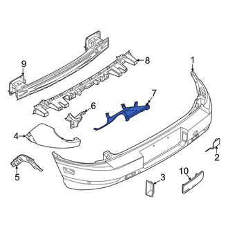 Ford OE - Rear Left Inner Bumper Cover Bracket