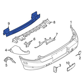 Ford OE - Rear Bumper Impact Bar