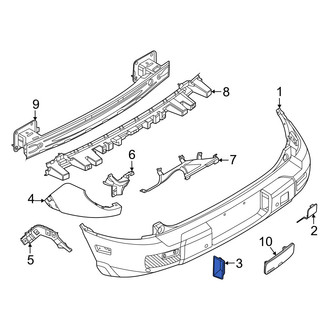 Ford OE - Rear Left Tail Light Bezel