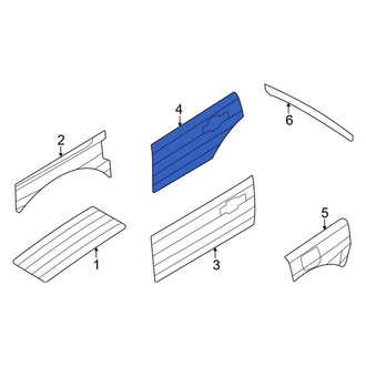 Ford OE - Rear Right Door Decal