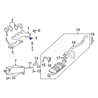 Ford OE - Exhaust Manifold Nut