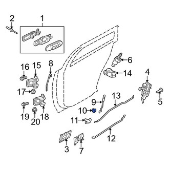 Ford OE - Front Door Lock Rod Grommet