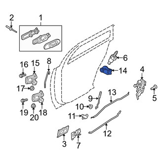 Ford OE - Rear Door Lock Striker Pin