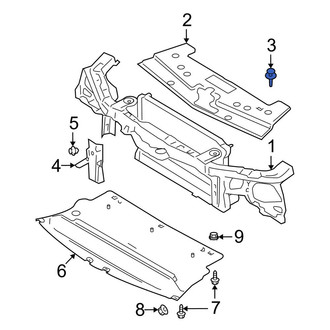 Ford OE - Cowl Extension Clip