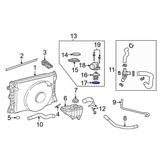 Ford OE - Right Engine Coolant Thermostat Housing Gasket