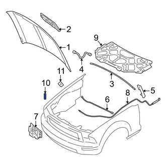 Ford OE - Front Outer Hood Stop Buffer