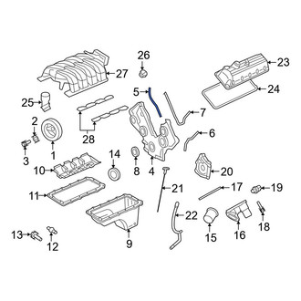 Ford OE - Left Engine Timing Cover Gasket