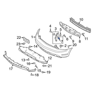Ford OE - Radiator Support Air Deflector Nut