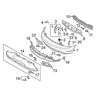 Ford OE - Radiator Support Tie Bar Bolt