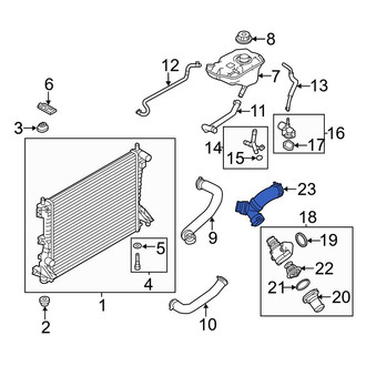 Ford OE - Engine Coolant Pipe