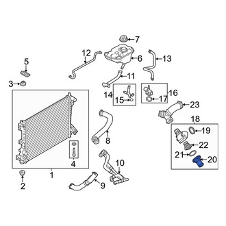 Ford OE - Upper Engine Coolant Thermostat Housing
