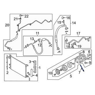 Ford OE - A/C Compressor Stud