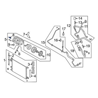 Ford OE - A/C Compressor Stud