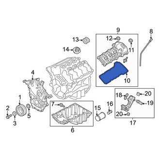 Ford OE - Right Engine Valve Cover Gasket