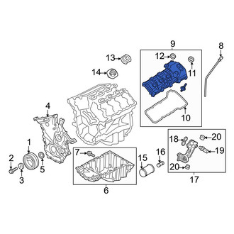Ford OE - Left Engine Valve Cover