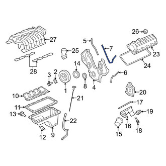 Ford OE - Center Engine Timing Cover Gasket