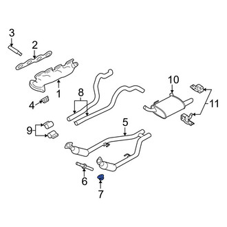Ford OE - Right Catalytic Converter Nut