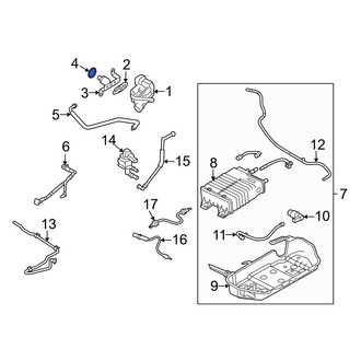 Ford OE - Exhaust Gas Recirculation (EGR) Tube Seal