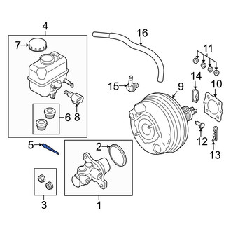 Ford OE - Brake Master Cylinder Reservoir Screw