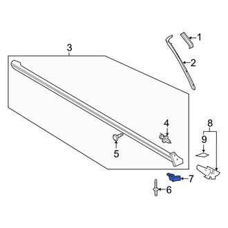 Ford OE - Left Wheel Arch Molding Clip