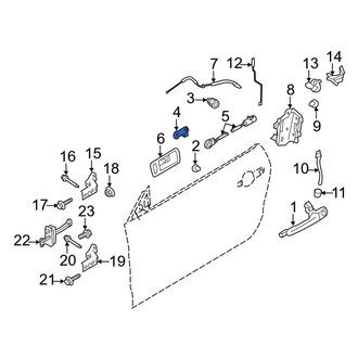 Ford OE - Front Right Door Lock Operating Rod