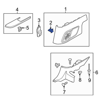 Ford OE - Quarter Panel Trim Panel Clip
