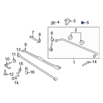 Ford OE - Suspension Stabilizer Bar Bracket Nut