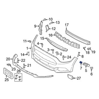 Ford OE - Bumper Cover Support Rail Nut