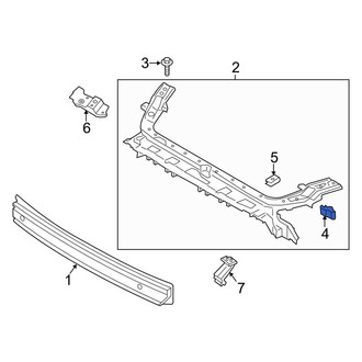 Ford OE - Radiator Support Tie Bar Nut