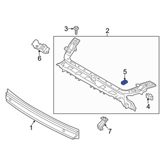 Ford OE - Radiator Support Tie Bar Nut