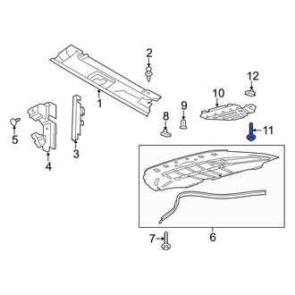 Ford OE - Wheel Arch Molding Screw