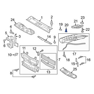 Ford OE - Bumper Trim Nut