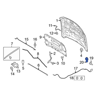 Ford OE - Front Hood Release Handle