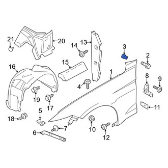 Ford OE - Fender Nut